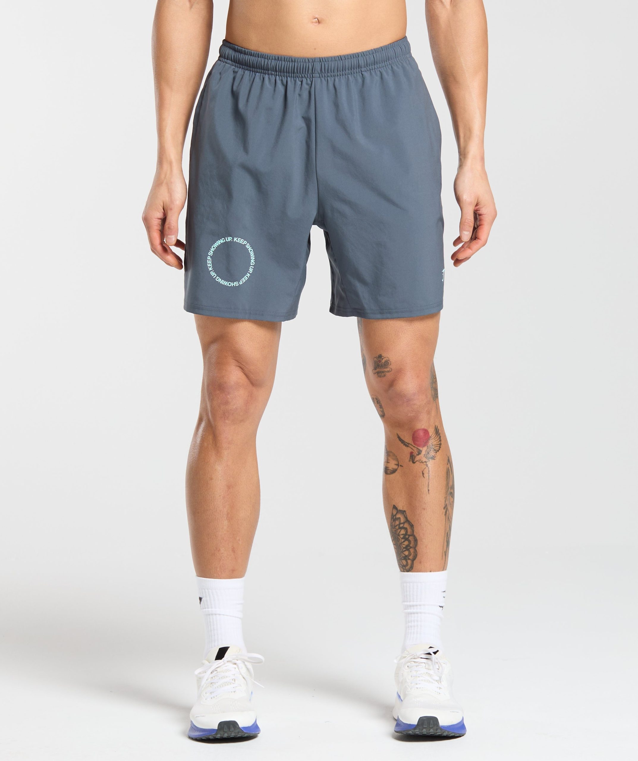 Keep Showing Up 7' Shorts