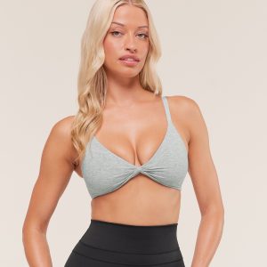Cotton Twist Front Bralette
