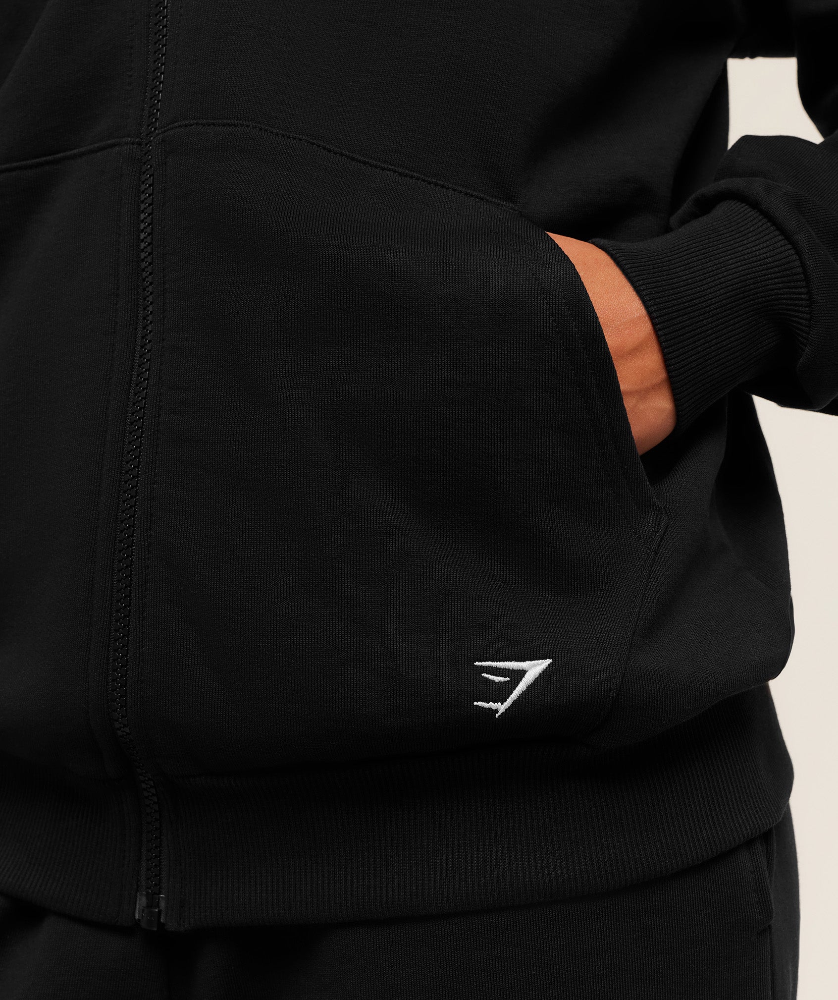 Embroidered Zip Up Hoodie - Image 6