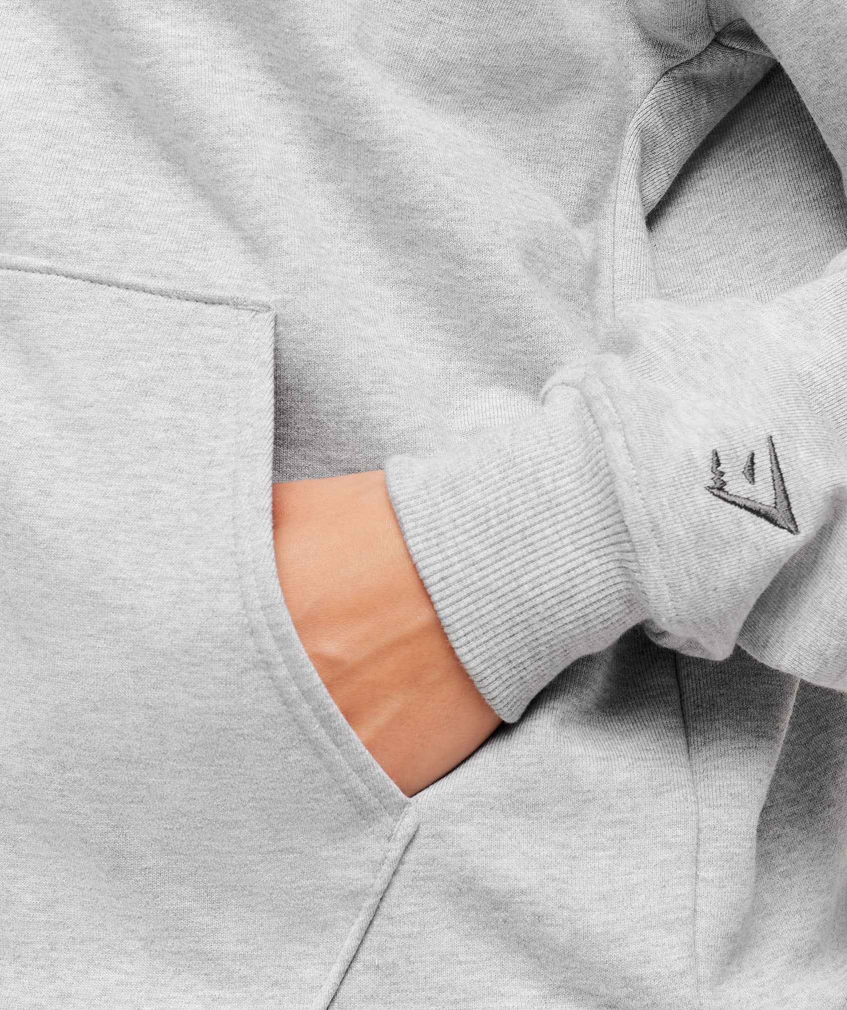 Fitness Embroidered Graphic Zip Up Hoodie - Image 6