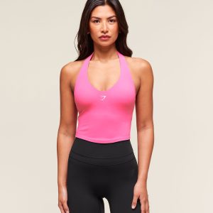 Halter Neck Cami with Shelf