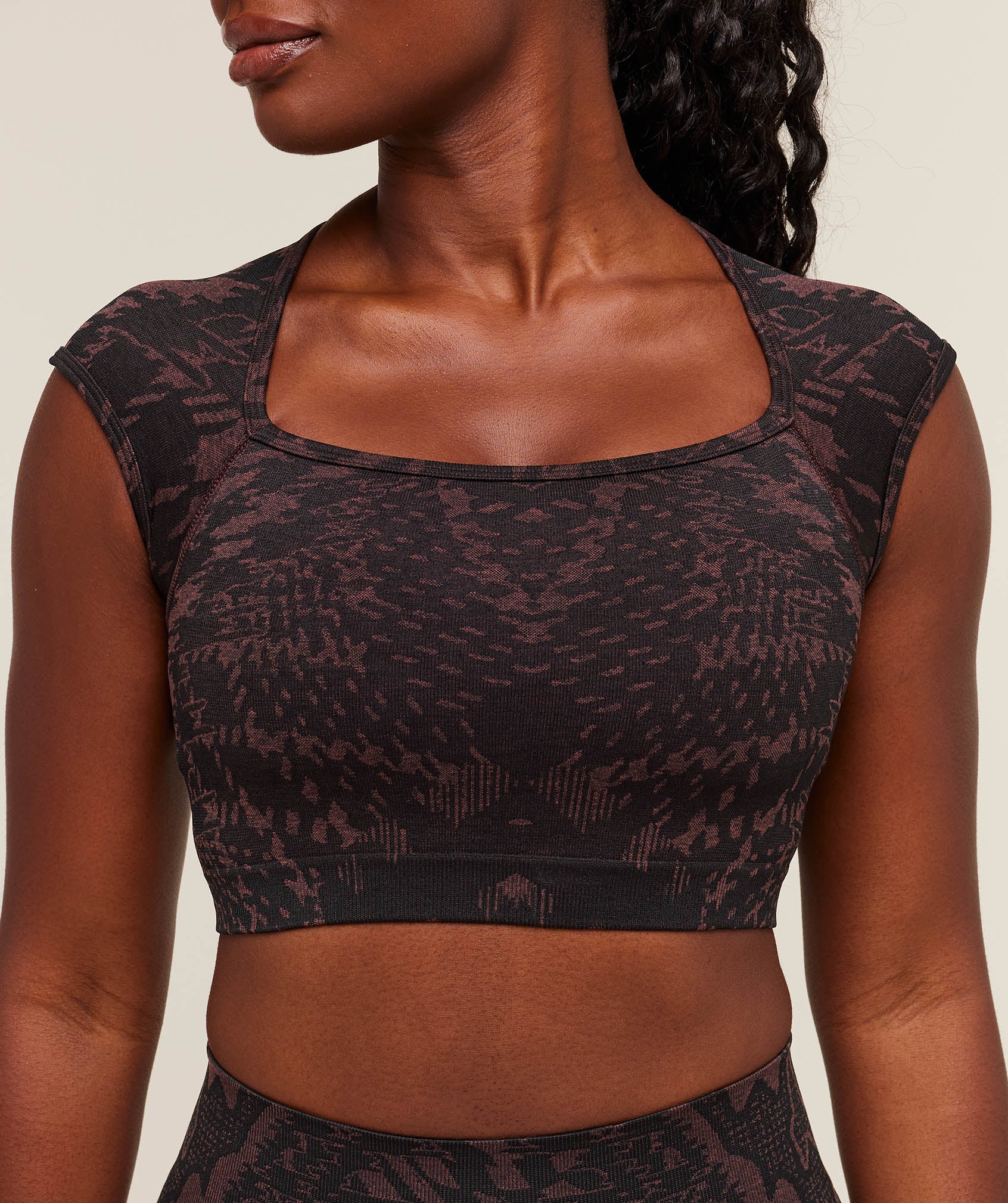 Adapt Houndstooth Midi Top - Image 4