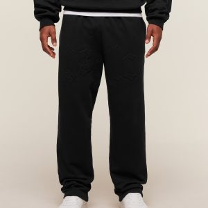 Embossed Straight Leg Jogger