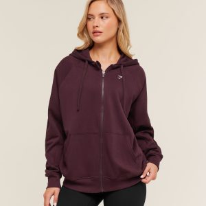 Training Fleece Oversized Zip Hoodie